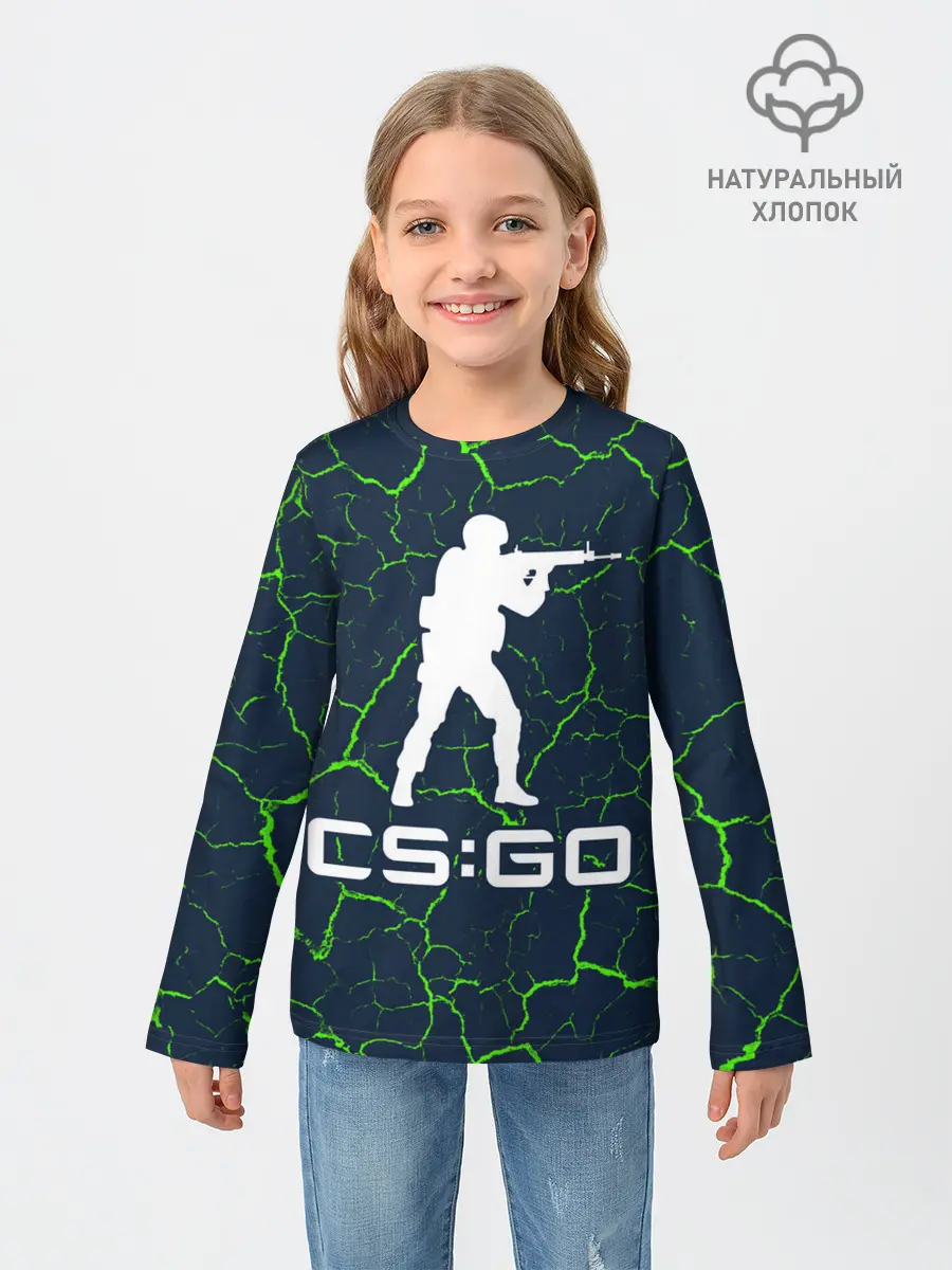 Детский лонгслив / CS GO | КС ГО