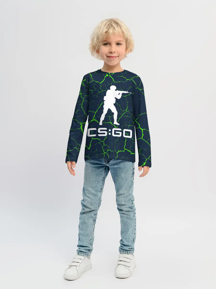 Детский лонгслив / CS GO | КС ГО