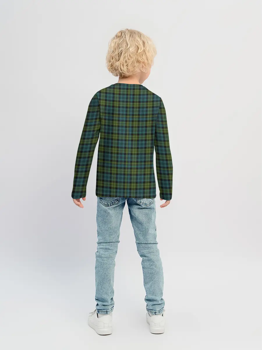 Детский лонгслив / Шотландка