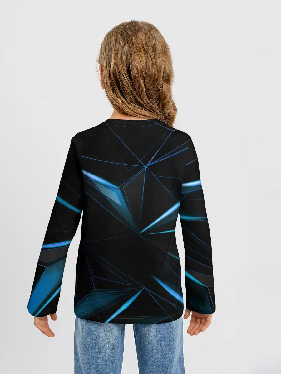 Детский лонгслив / ТРАФАЛЬГАР ЛО. Металлический фон