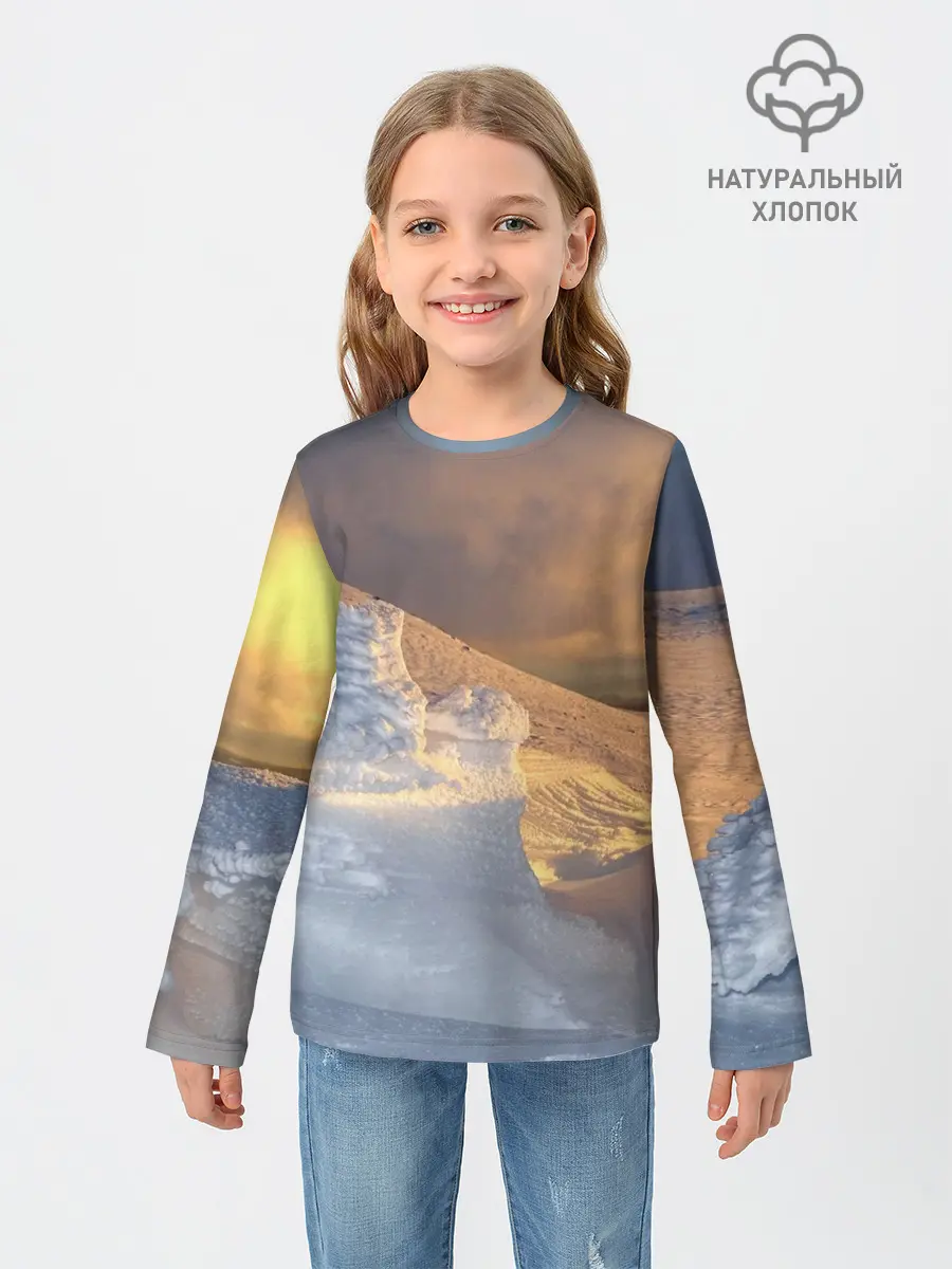 Детский лонгслив / Снежная долина