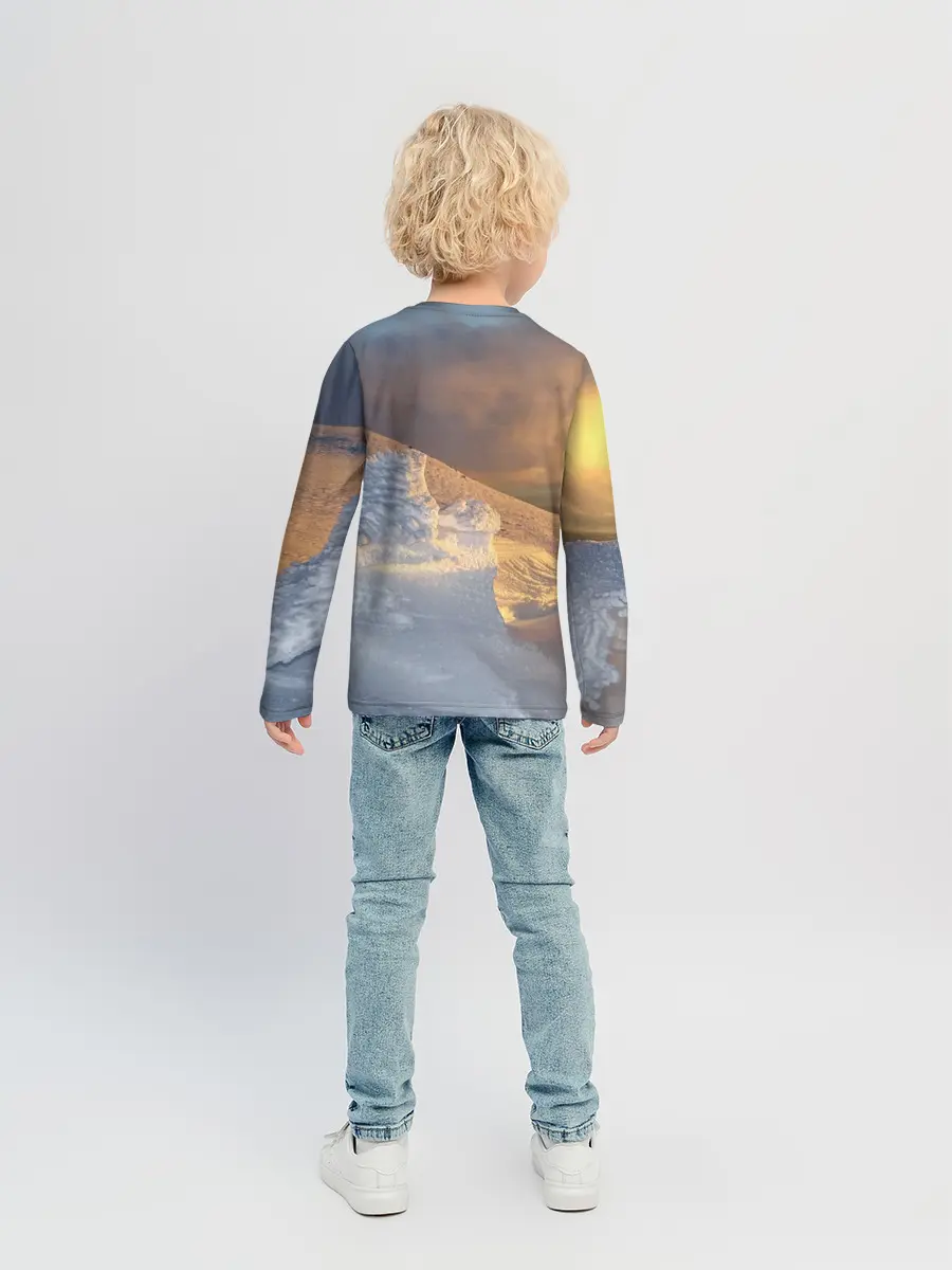 Детский лонгслив / Снежная долина