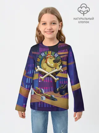Детский лонгслив / Muttley HE HE HE
