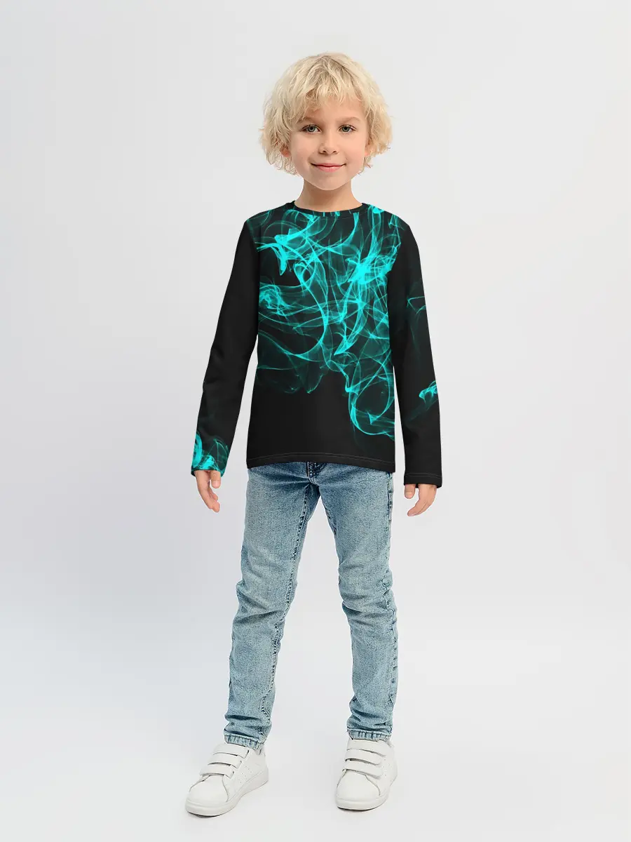 Детский лонгслив / НЕОНОВЫЙ ДЫМ