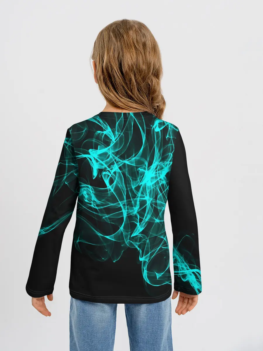 Детский лонгслив / НЕОНОВЫЙ ДЫМ