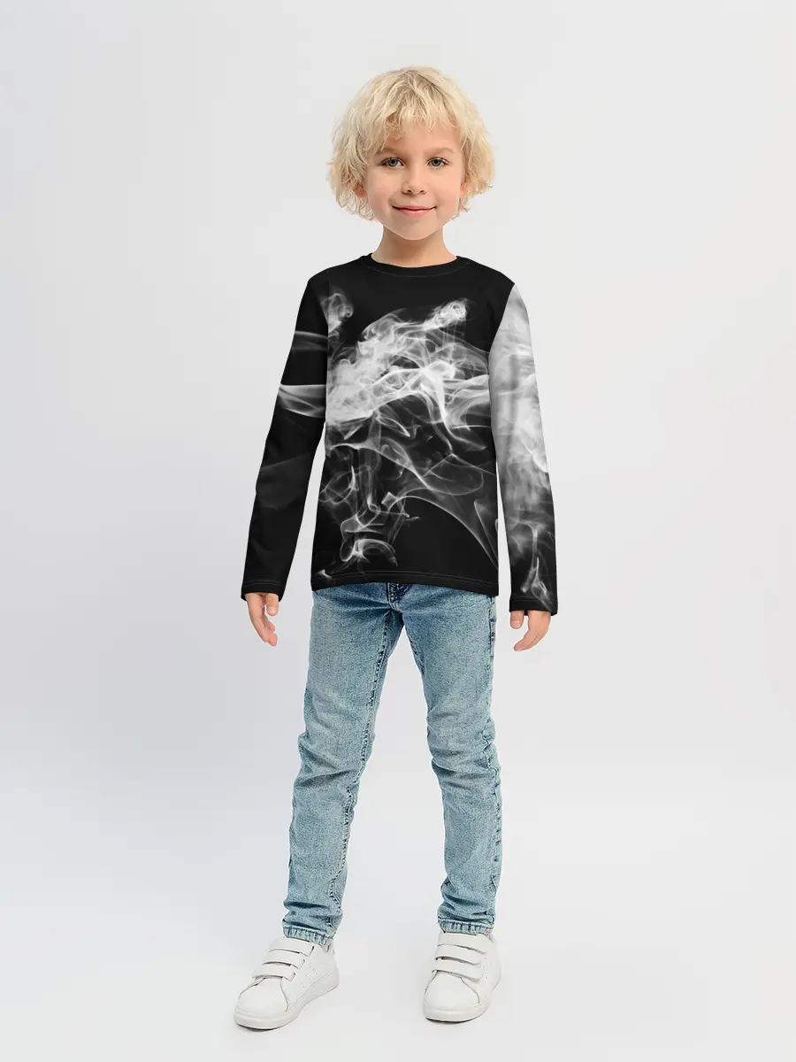 Детский лонгслив / СЕРЫЙ ДЫМ