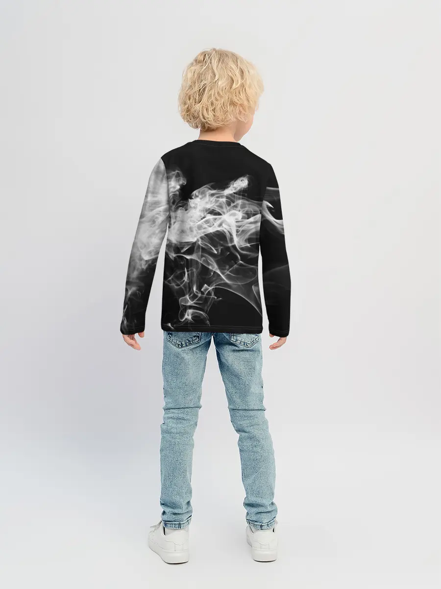 Детский лонгслив / СЕРЫЙ ДЫМ