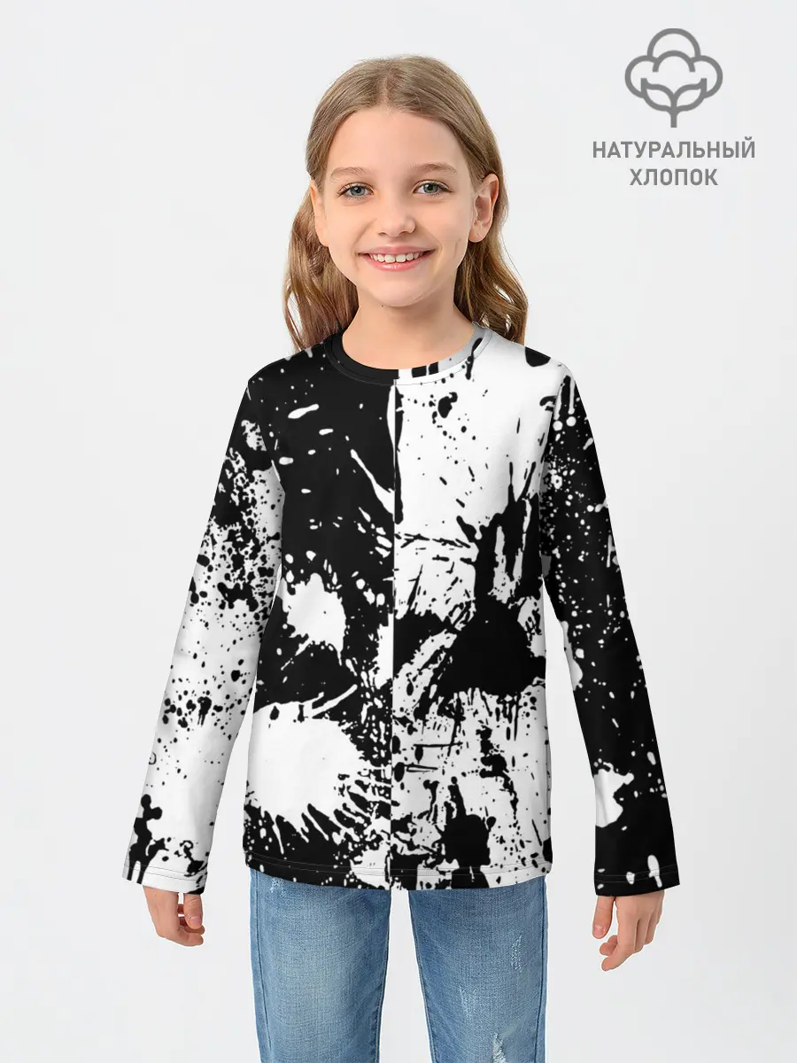 Детский лонгслив / КРАСКА И НИЧЕГО ЛИШНЕГО!