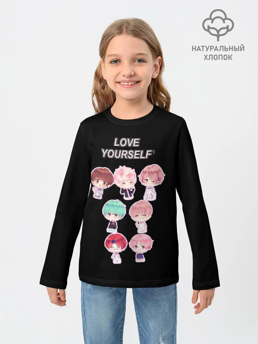 Детский лонгслив / BTS Love Yourself