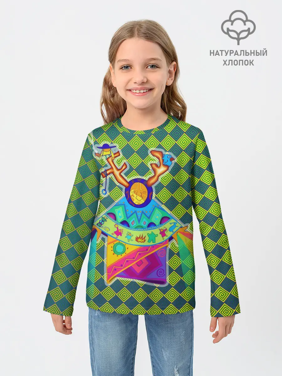 Детский лонгслив / Шаман