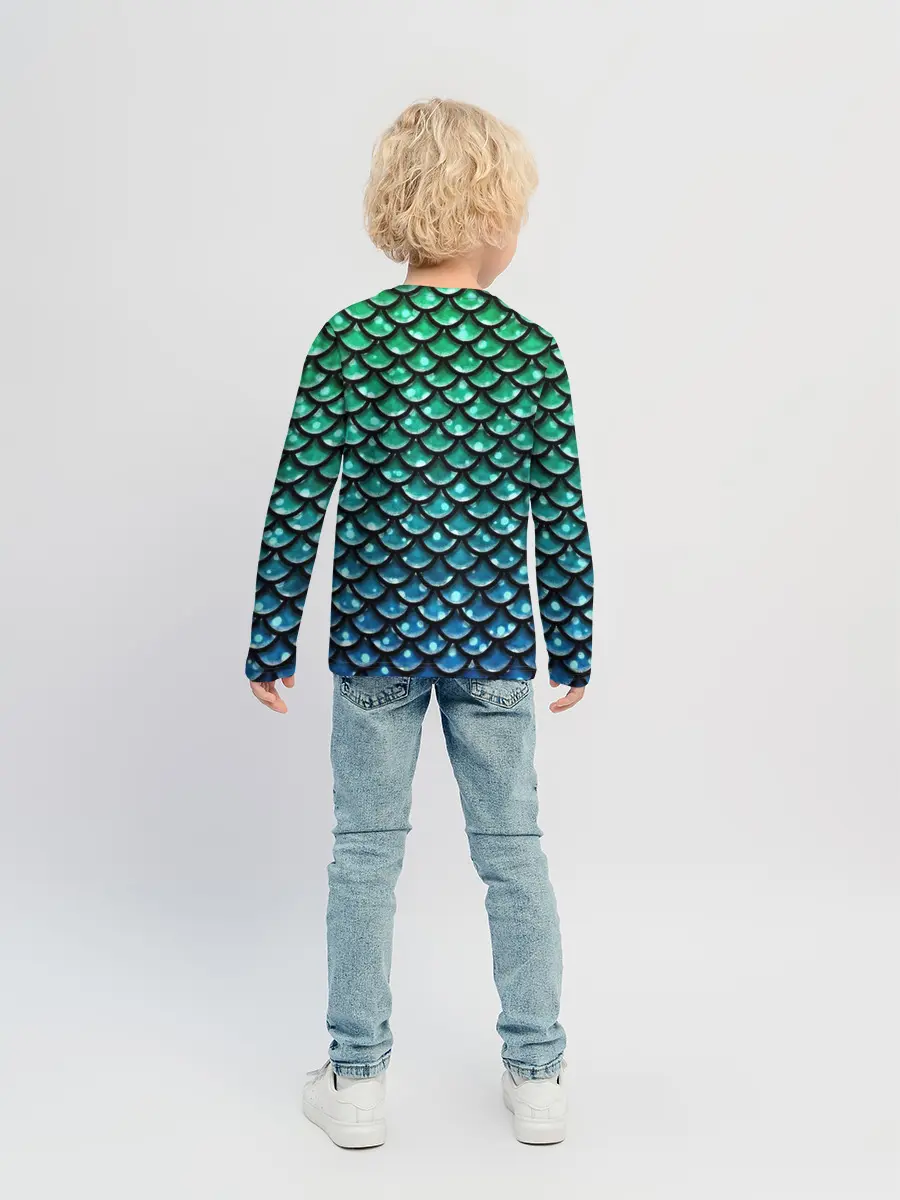 Детский лонгслив / Змеиная кожа