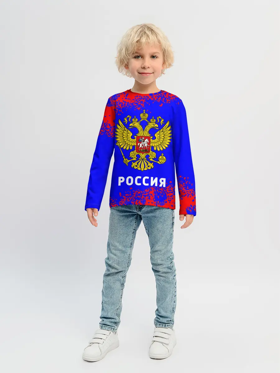 Детский лонгслив / РОССИЯ / RUSSIA