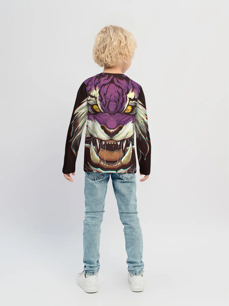 Детский лонгслив / Маска тигра