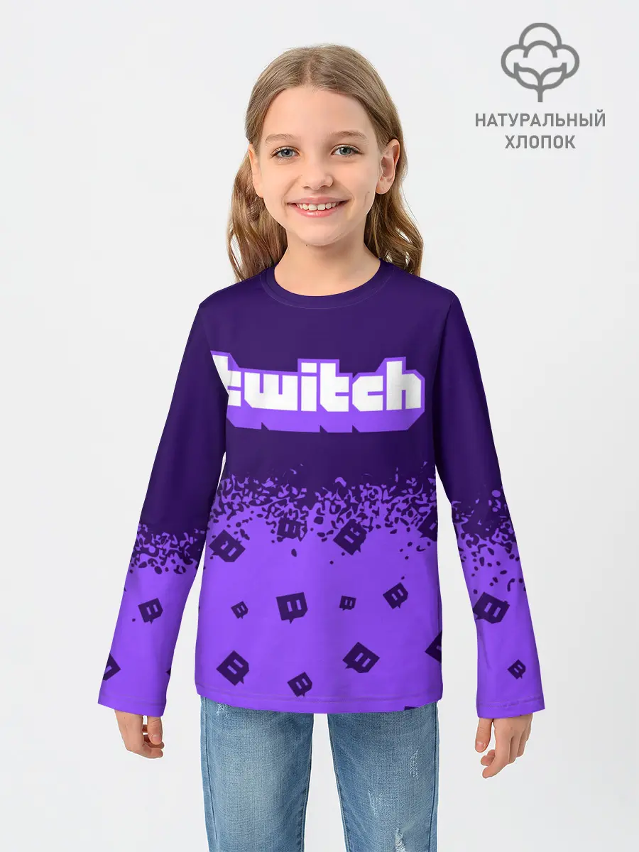 Детский лонгслив / TWITCH / ТВИЧ