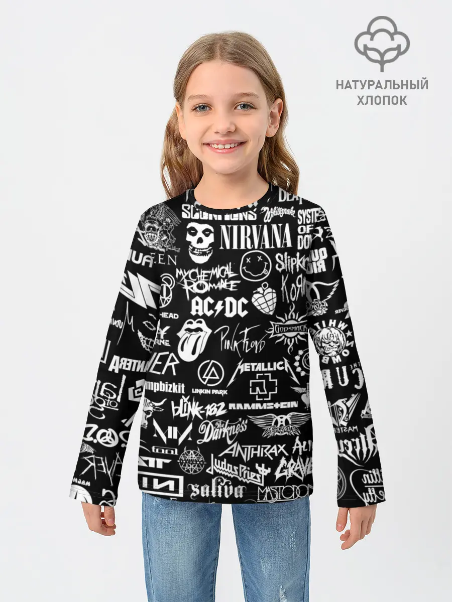 Детский лонгслив / Рок Легенды | Всех времен