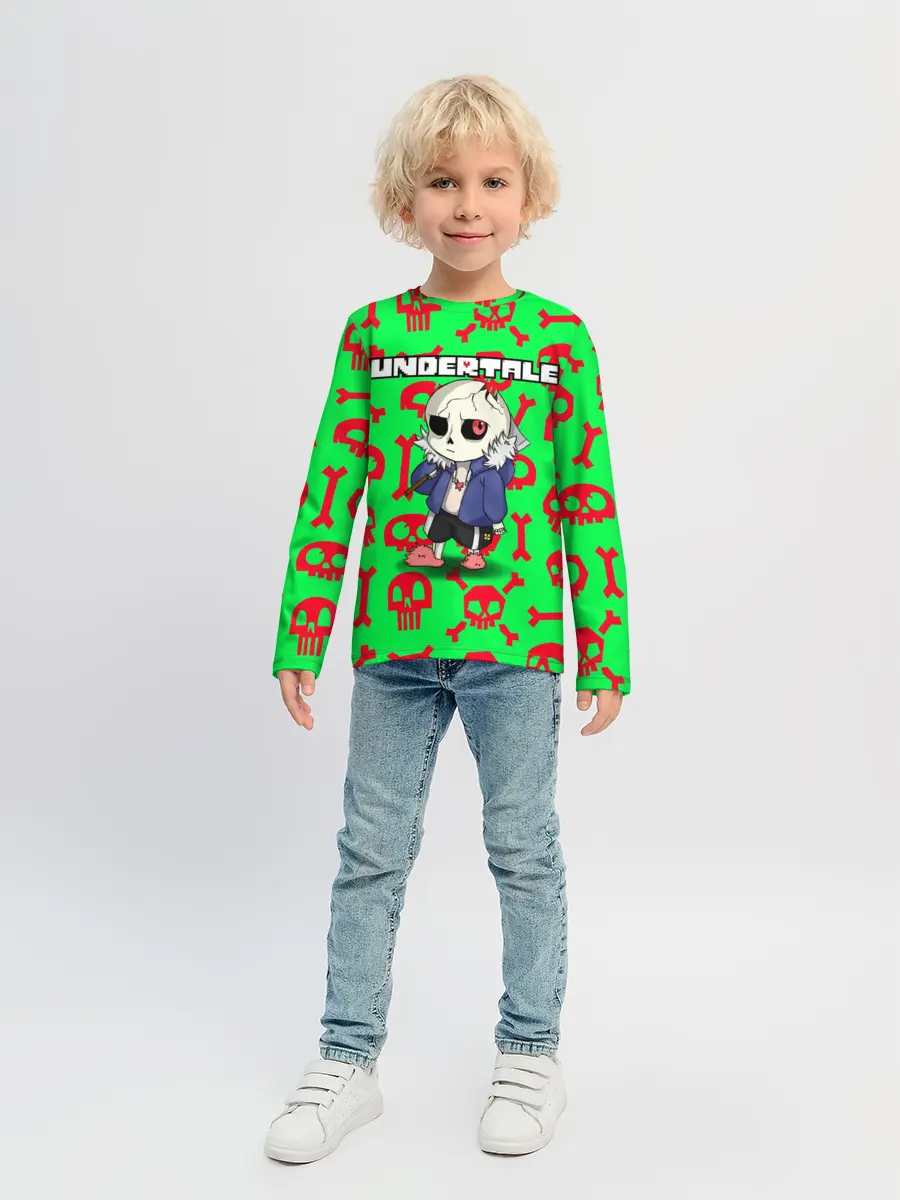 Детский лонгслив / Undertale | Sans