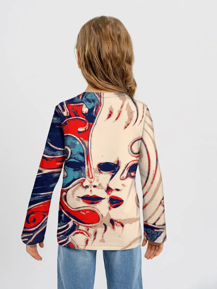 Детский лонгслив / Маски