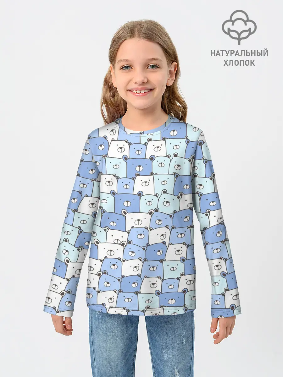 Детский лонгслив / МИШКИ