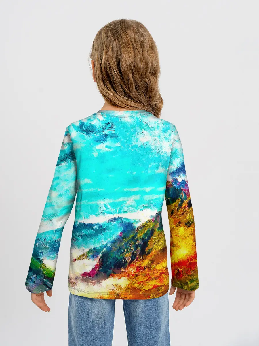 Детский лонгслив / Японские горы