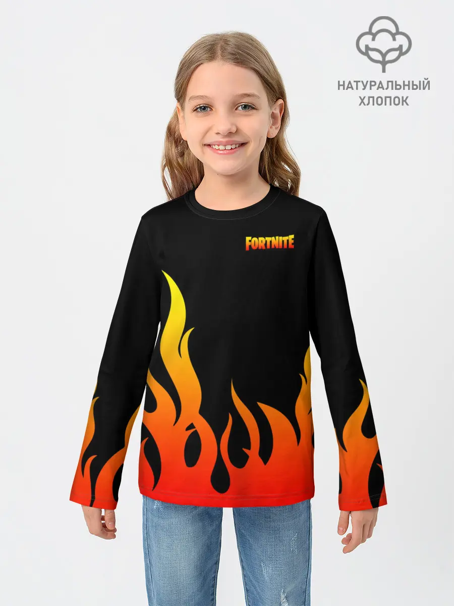 Детский лонгслив / Fortnite