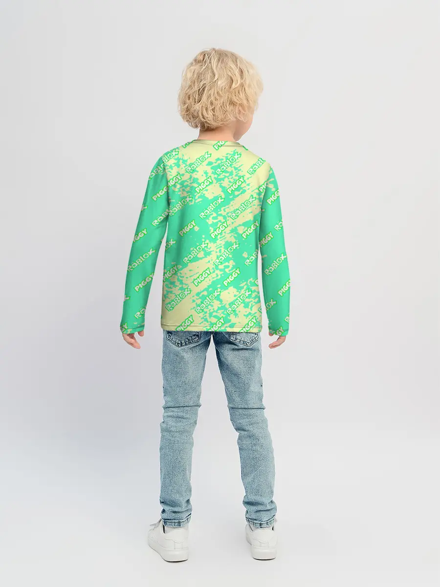 Детский лонгслив / Свинка Пигги из Roblox