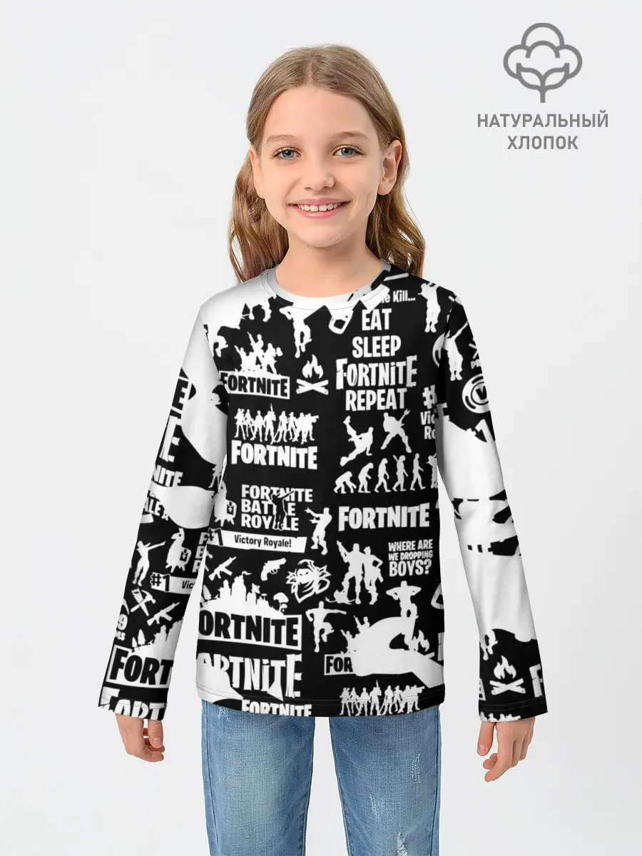 Детский лонгслив / Fortnite