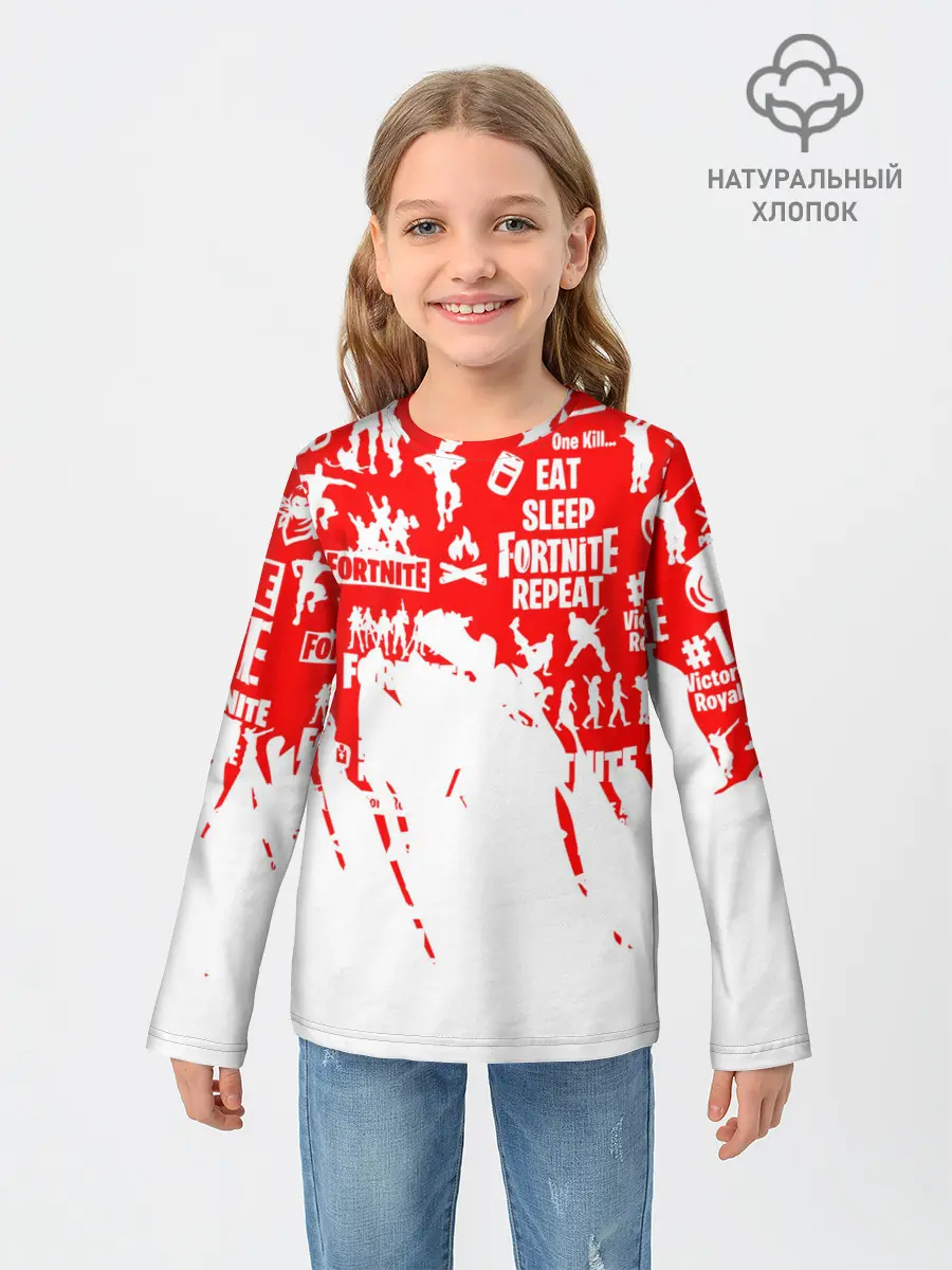Детский лонгслив / Fortnite