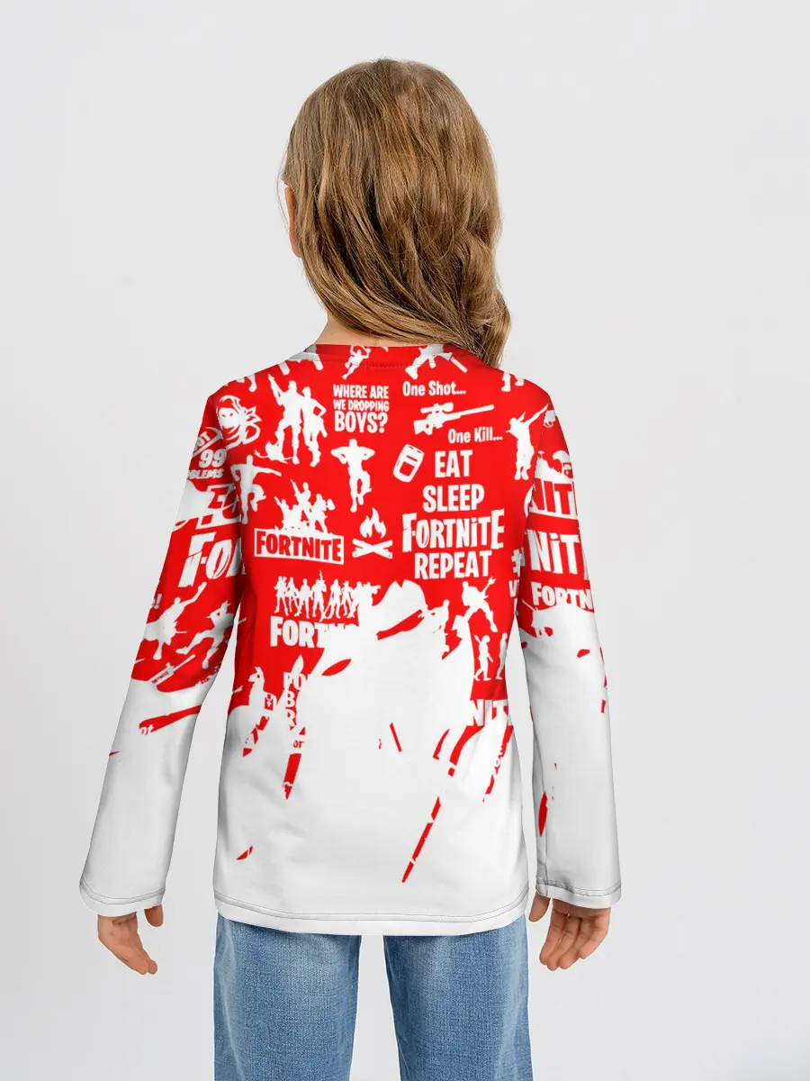 Детский лонгслив / Fortnite