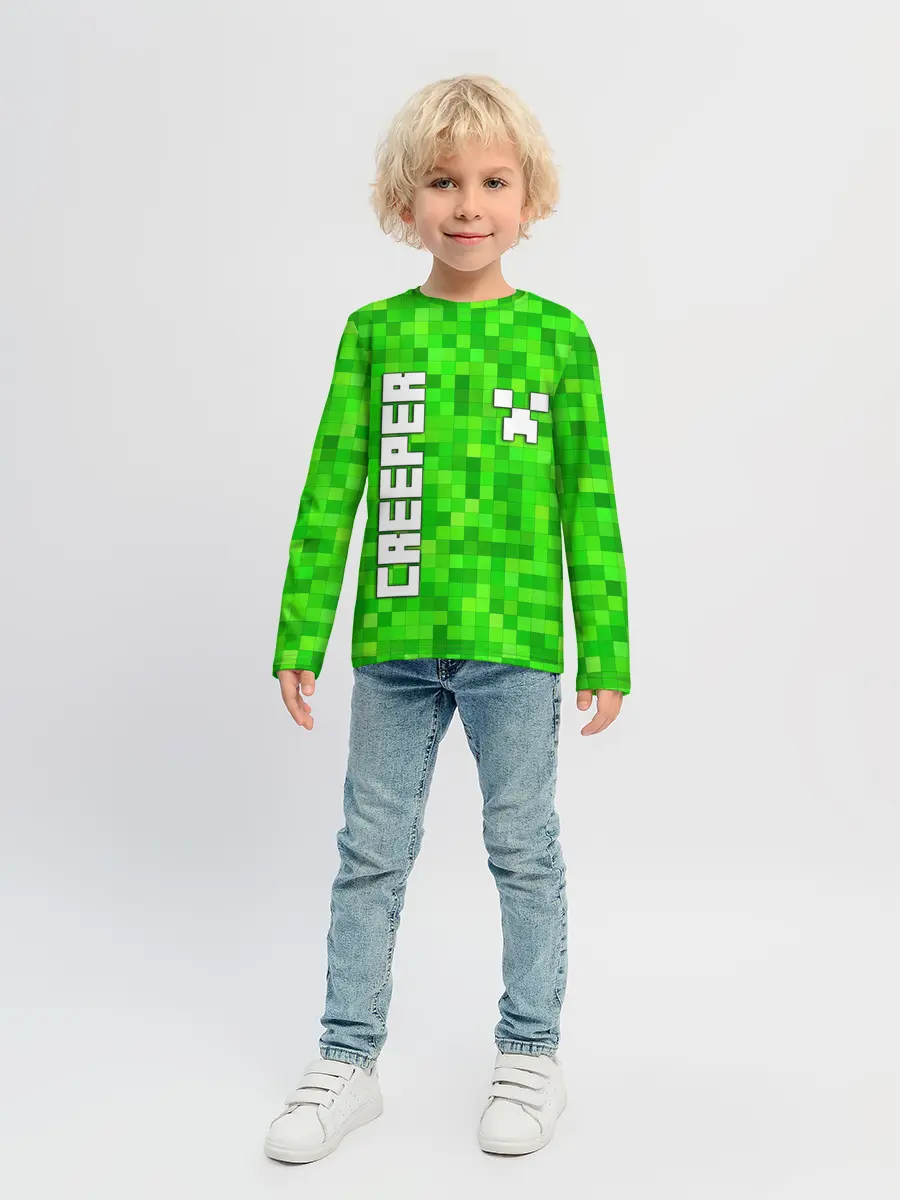 Детский лонгслив / MINECRAFT CREEPER