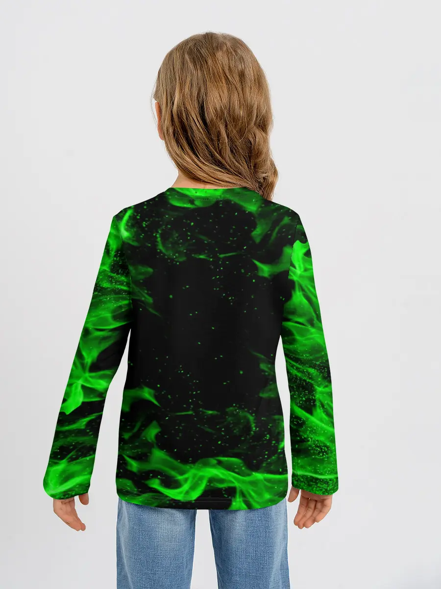 Детский лонгслив / MINECRAFT CREEPER