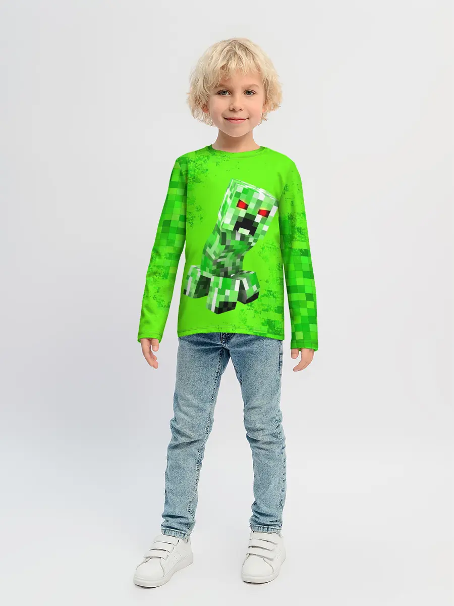 Детский лонгслив / MINECRAFT CREEPER