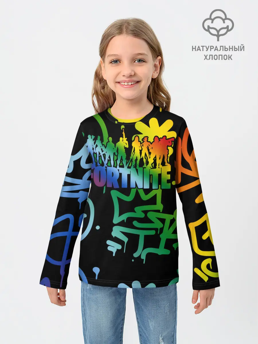 Детский лонгслив / Fortnite