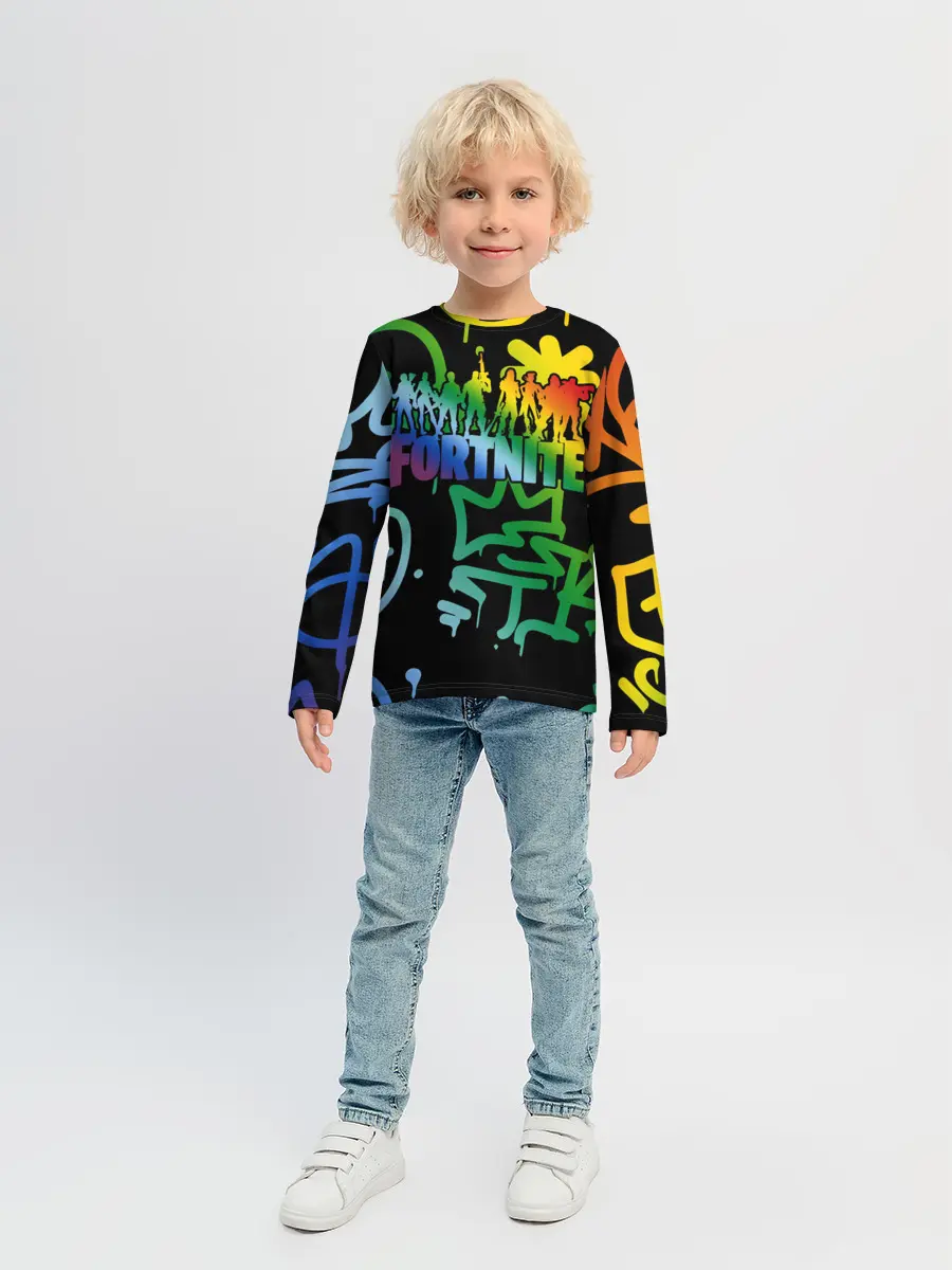 Детский лонгслив / Fortnite
