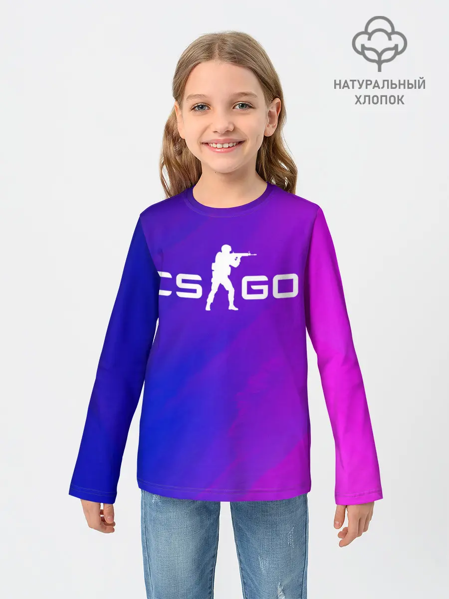 Детский лонгслив / CS GO | КС ГО
