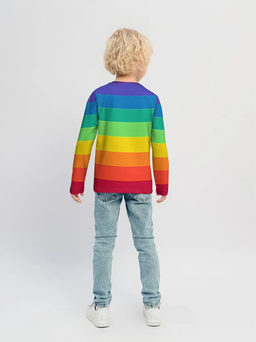 Детский лонгслив / Радуга | Rainbow