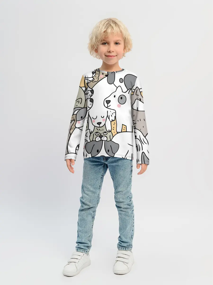 Детский лонгслив / Собачье собрание