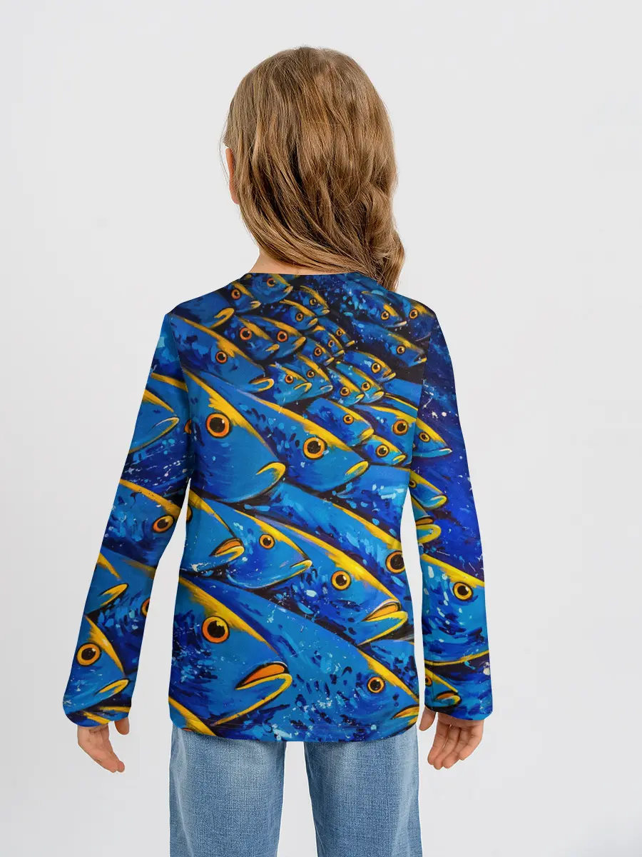 Детский лонгслив / Рыбалка