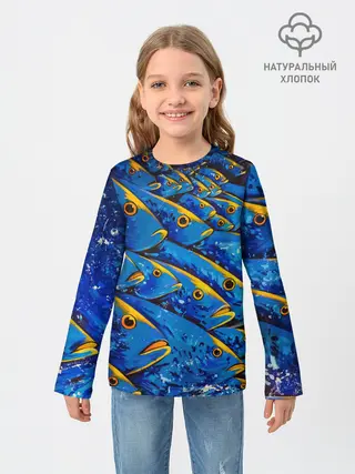 Детский лонгслив / Рыбалка