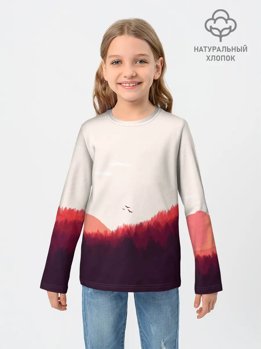 Детский лонгслив / Пейзаж №1