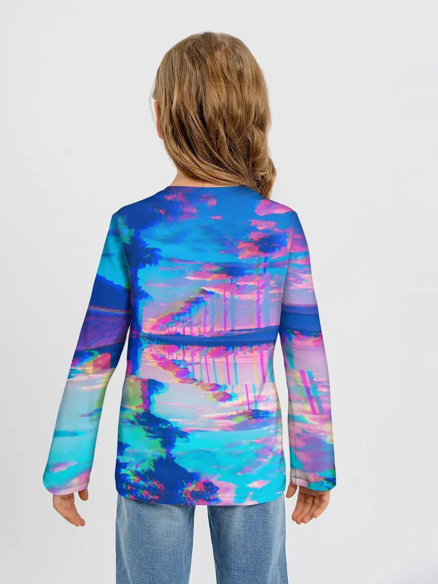 Детский лонгслив / ГАВАЙИ ГЛИТЧ