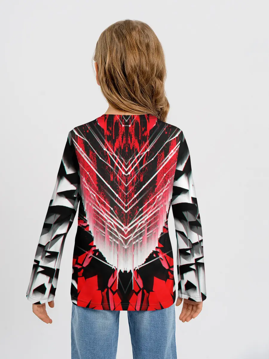 Детский лонгслив / STRIPES GEOMETRY