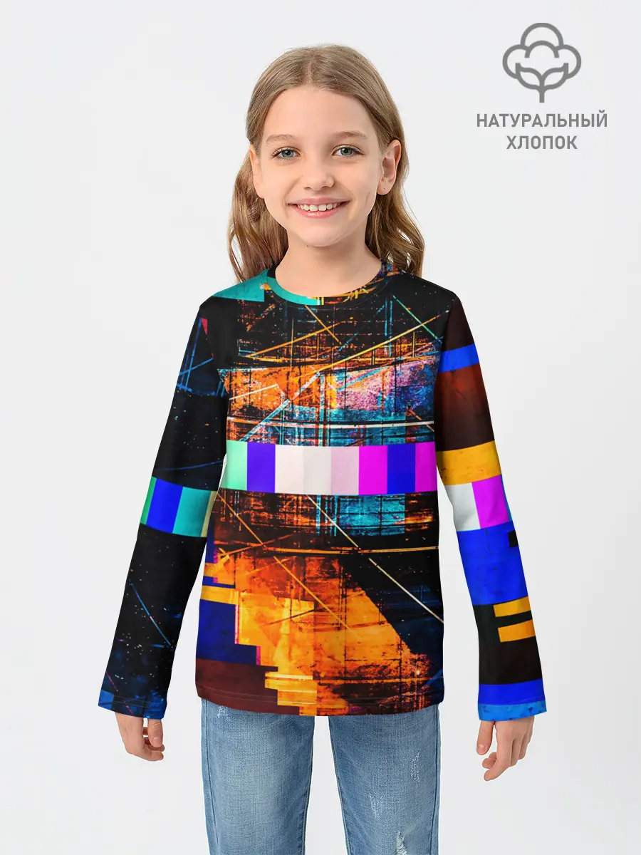 Детский лонгслив / ПОМЕХИ