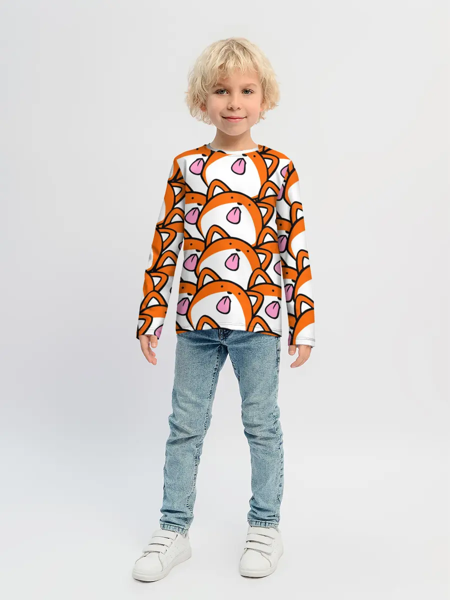 Детский лонгслив / ЛИСИЧКИ