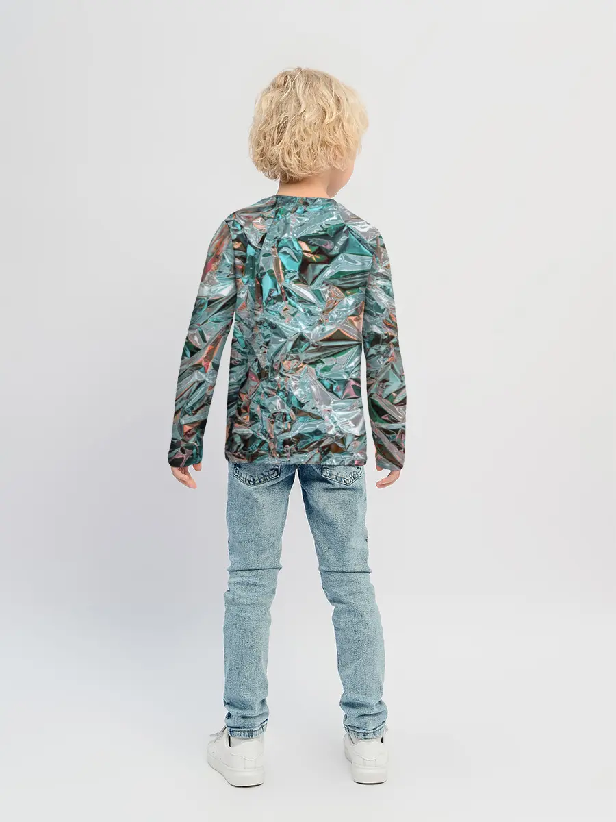 Детский лонгслив / Голографическая фольга