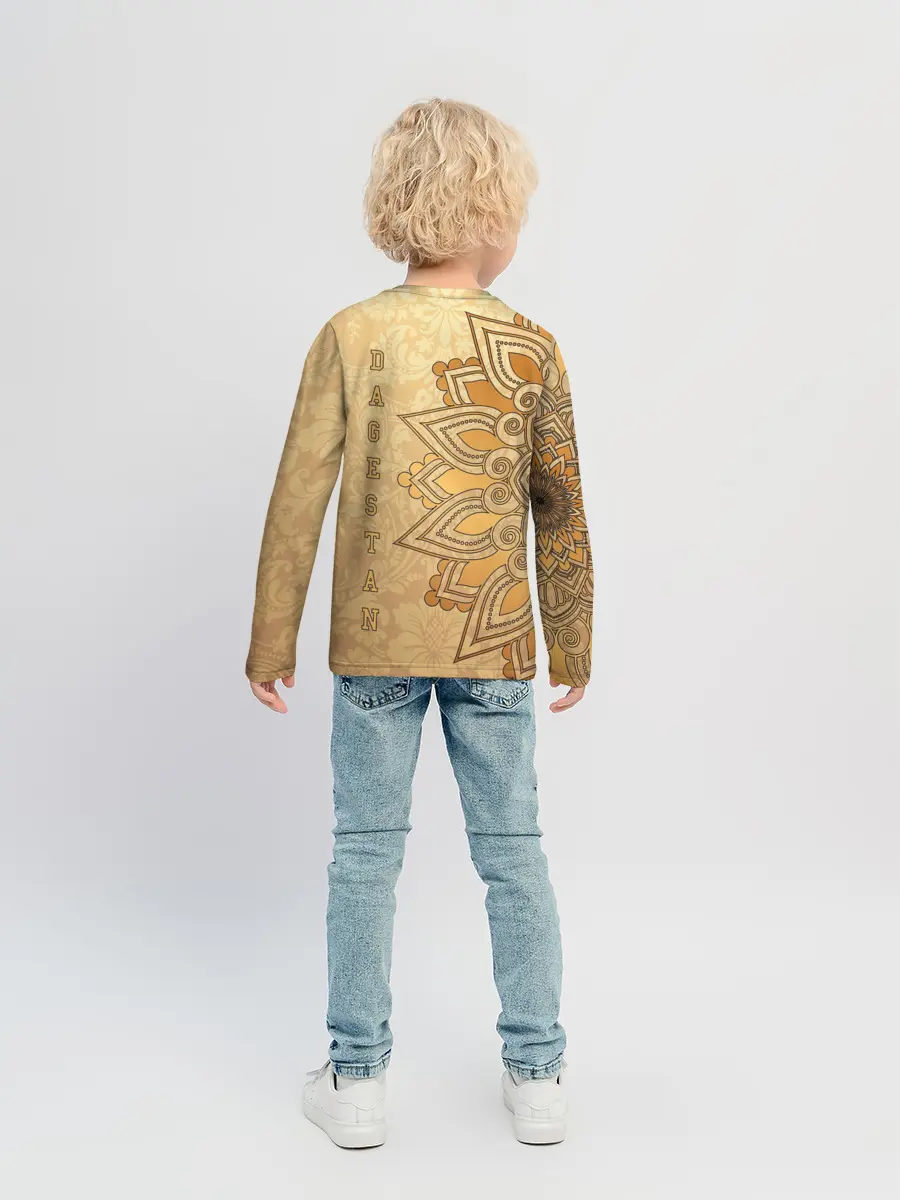 Детский лонгслив / Дагестан в золоте