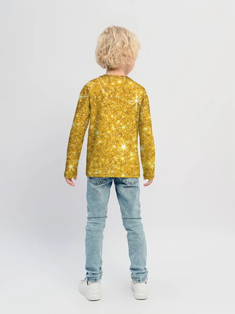 Детский лонгслив / Золотой блеск