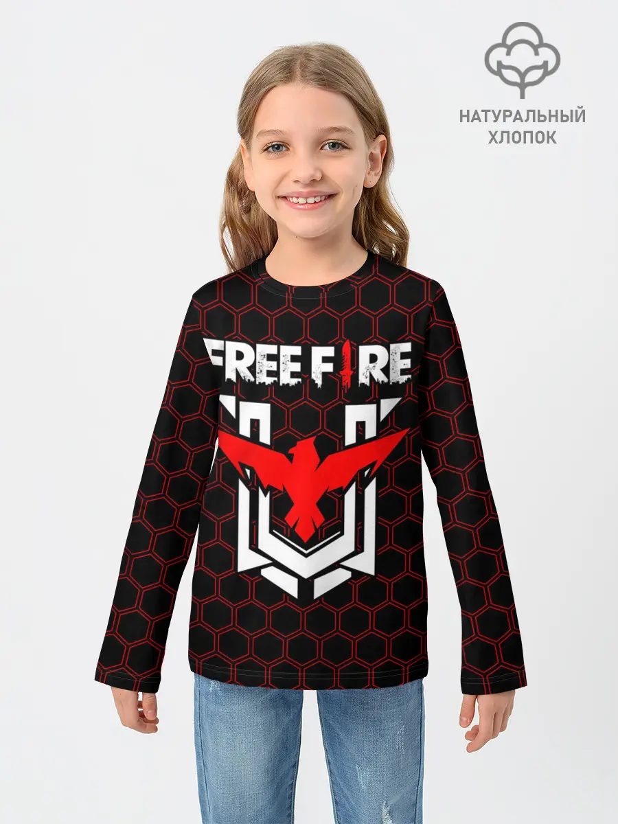 Детский лонгслив / FREE FIRE / ФРИ ФАЕР