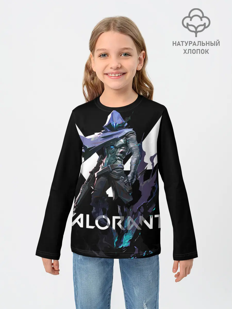 Детский лонгслив / VALORANT OMEN