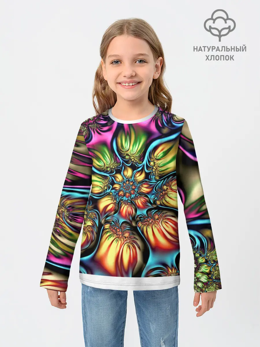 Детский лонгслив / Абстракция