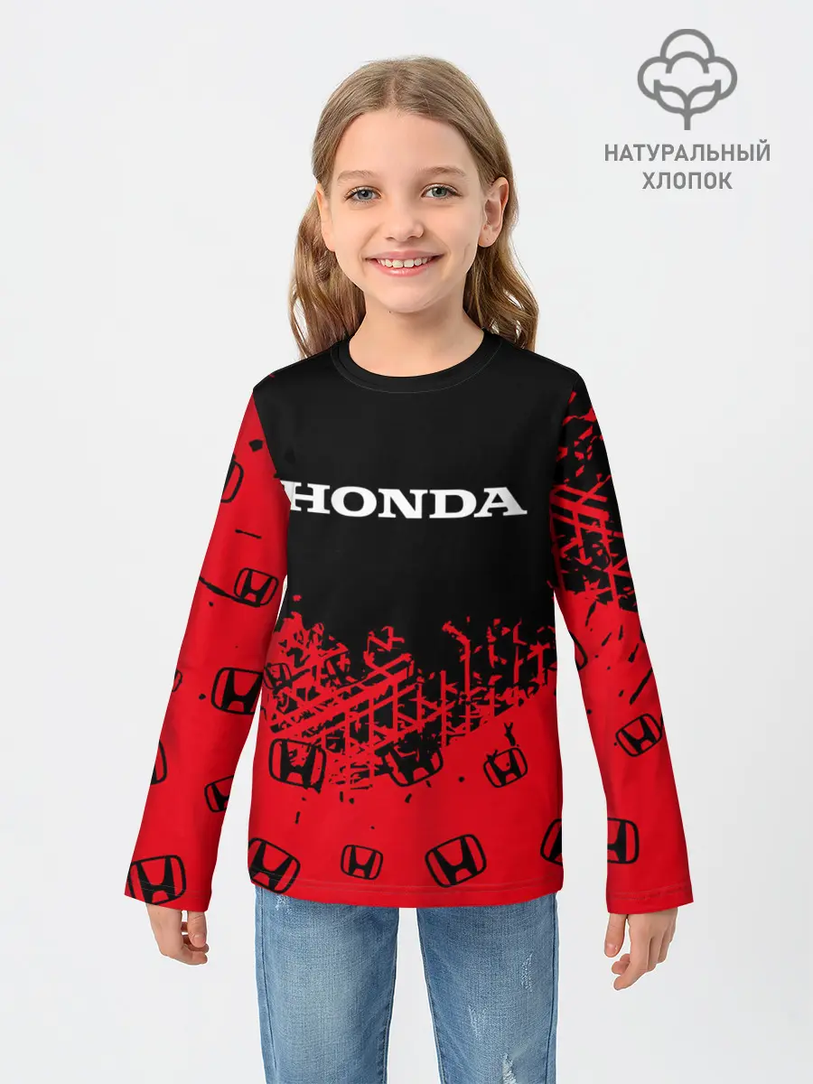 Детский лонгслив / HONDA / ХОНДА